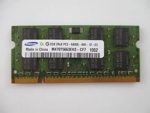 Mémorie Ram SO-DIMM 2 GB PC2-6400S SAMSUNG M470T5663EH3-CF7 Original #5 - Picture 1 of 2