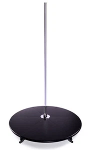 XPole X-STAGE Lite 45mm Chrome Spinning Static Dance Exercise X Pole Podium Set - Picture 1 of 10