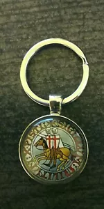 Schlüsselanhänger Templer Tempelritter Keychain Knights Ritter Templar 224 - Bild 1 von 1