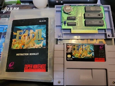 E.V.O The Search For Eden SNES Cart and Manual Only, TESTED AND WORKING SAVE! - Image 1 of 4