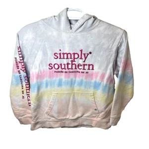 Simply Southern Girls Hoodie "Be A Wild Flower" Turtle Graphic Youth Size M - Picture 1 of 5