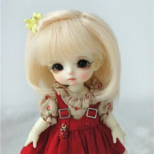 Per 1/4 1/6 1/8 BJD SD YOSD Ob11 bambola lati BJD parrucca mohair capelli - Foto 1 di 11