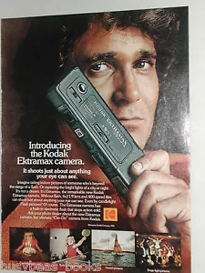 1978 Kodak advertisement, Kodak Ektramax 110 camera, Michael Landon - Foto 1 di 3