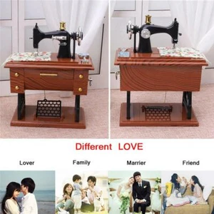 Sewing Machine Music Box Vintage Musical Plays Birthday Toy Children - Picture 1 of 11