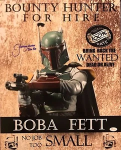 JEREMY BULLOCH SIGNED BOBA FETT 16X20 PHOTO STAR WARS JSA WITNESS PROOF COA 1 - Picture 1 of 2