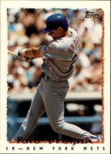 1995 Topps New York Mets Baseball Card #490 Rico Brogna