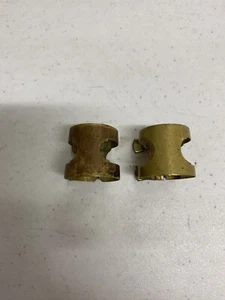 2 Vintage Double Band Brass Alto Saxophone Mouthpiece Ligature Lot - Picture 1 of 6