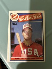 1985 TOPPS MARK McGWIRE ROOKIE CARD USA BASEBALL #401