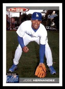 2004 Topps Total  #710 Jose Hernandez Los Angeles Dodgers