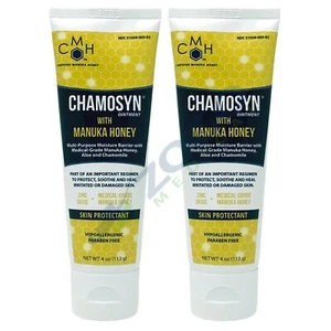 Chamosyn Ointment Skin Protectant w/ Manuka Honey 4 oz - Pack of 2 - Picture 1 of 1
