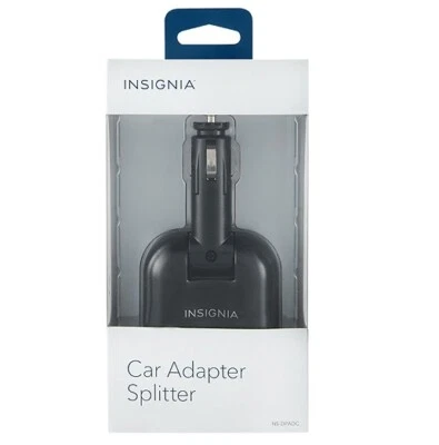 Insignia - Vehicle Power Adapter Splitter - Black Model: NS-DPADC - Image 1 of 2