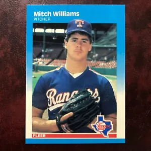 1987 Fleer GLOSSY Set MITCH WILLIAMS ROOKIE #142 RANGERS ** MINT ** HIGH GRADE * - Bild 1 von 1