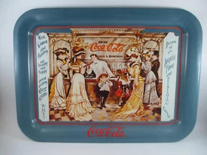 Coca-Cola Tin Tray Soda Fountain Issued 1989 Excellent - Picture 1 of 7