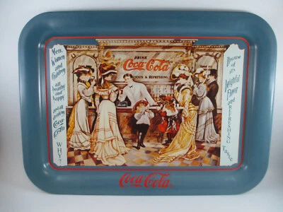 Coca-Cola Tin Tray Soda Fountain Issued 1989 Excellent  - Image 1 of 4