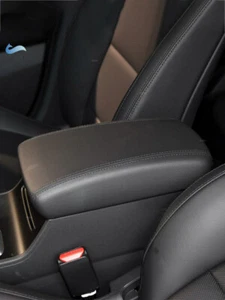 For Hyundai Tucson 15-18 Black Leather Center Armrest Console Lid Box Cover Skin - Picture 1 of 6