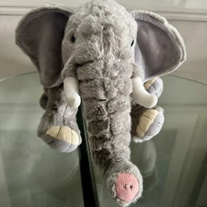 FAO Schwarz Gray Elephant Plush Stuffed Animal 12” Toy 2018 - Picture 1 of 19