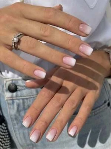 24pcs Square Ombre Fake Nail False Nails Press On Nails Glue On Nails Stick On - Picture 1 of 6
