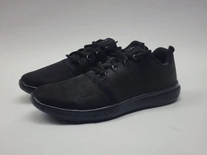 Under Armour Youth Black Leather Athletic Shoes - Style and Comfort with Premium - Picture 1 of 13