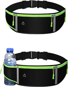 Running Belt Waist Pack, Sports Runner Bag Pouch Adjustable Fanny Pack for Ip... - Picture 1 of 7