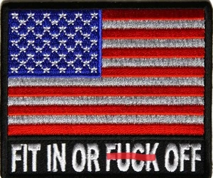 AJUSTE EN o F*CK OFF - PARCHE DE HIERRO O COSTURA - Imagen 1 de 1