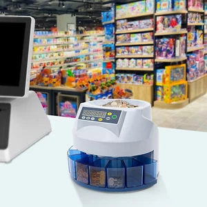 Automatic Electronic Counting Change Money Coin Coin Counter Sorter Machine - Picture 1 of 12