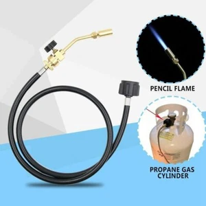 Portable Mapp Gas Propane Gas Tank-Turbo Torch Hose Brazing Solder Welding Tool - Picture 1 of 10