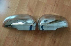 CHROME EFFECT MIRROR COVERS FOR JAGUAR XF XFR XK XKR XE XJ - SEE DESCRIPTION - Picture 1 of 8