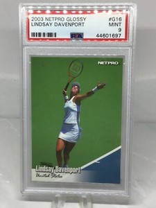 2003 Netpro Glossy #G16 Lindsay Davenport PSA 9 (Top Pop, Pop 3)