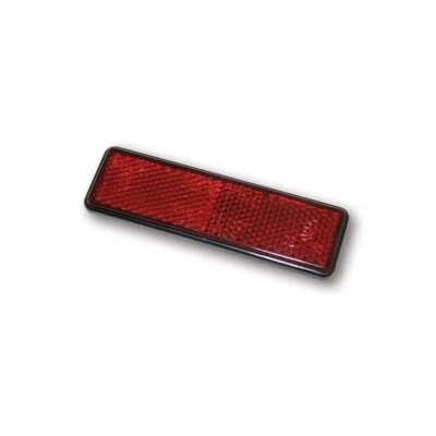 roter universal Reflektor Katzenauge Rückstrahler rot Motorrad KFZ recht eckig