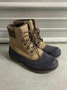 Sperry Cold Bay Boots Taupe/Navy Men's 7.5 M Thermal Insulation STS19553 - Picture 1 of 5