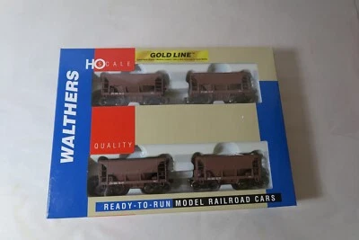 HO WALTHERS GOLDLINE #932-4408 DATA ONLY 4-PACK ORE CARS - Image 1 of 3