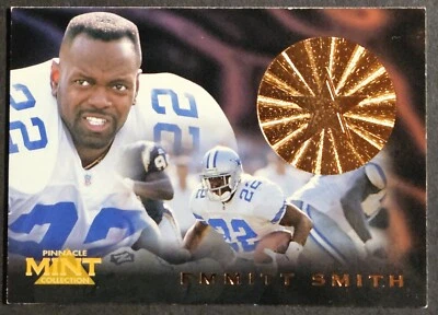 1996 Pinnacle Mint #15 Emmitt Smith Dallas Cowboys HOF - Image 1 of 2