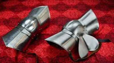 Juego de armadura de guardia de pierna gótica caballero medieval cruzado espartano acero 18GA Foto 1 de 2