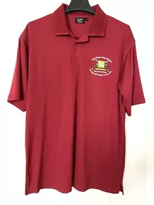 AKWA Classic Mens Maroon ARMY 701st Military Police Battalion Golf Polo - Size L - Picture 1 of 5