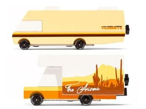 Candylab Wooden Toy Car Vintage Style Collectible Candyvan RV Campers New