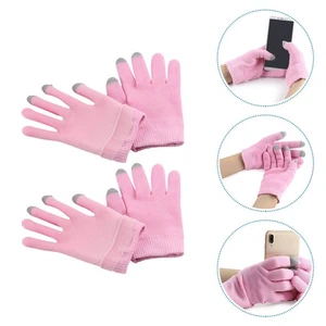 2 pares de guantes hidratantes de manos cubierta de gel para el cuidado de la piel y exfoliante - Imagen 1 de 12