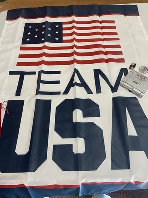 2014 Winter Olympics Sochi, Russia Memorabilia- Coin, Pin, Alarm Clock, Flag USA - Image 1 of 4