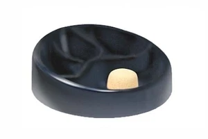 Ceramic ashtray with pipe rest for 3 pipes - Blue - Picture 1 of 1