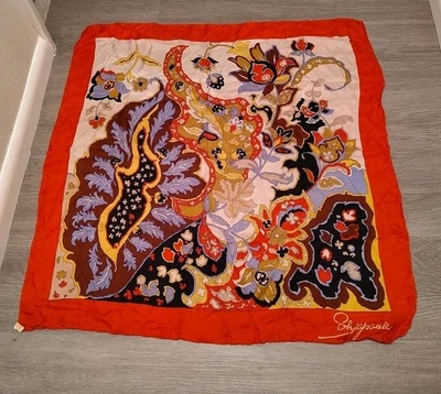 Винтажный шелковый шарф Schiaparelli  - Изображение 1 из 4