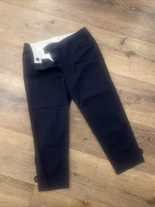 Talbots Perfect Crop Pants Navy Blue Size 6P EUC - Picture 1 of 10