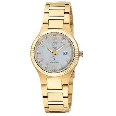 ETT Eco Tech Time Funk-Solar - Damenuhr ELT-11673-12M Everest Titan goldfarben - Bild 1 von 4