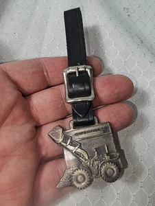 Vintage CAT Caterpillar Dealership Advertising Promo Watch Luggage Fob - Bild 1 von 2