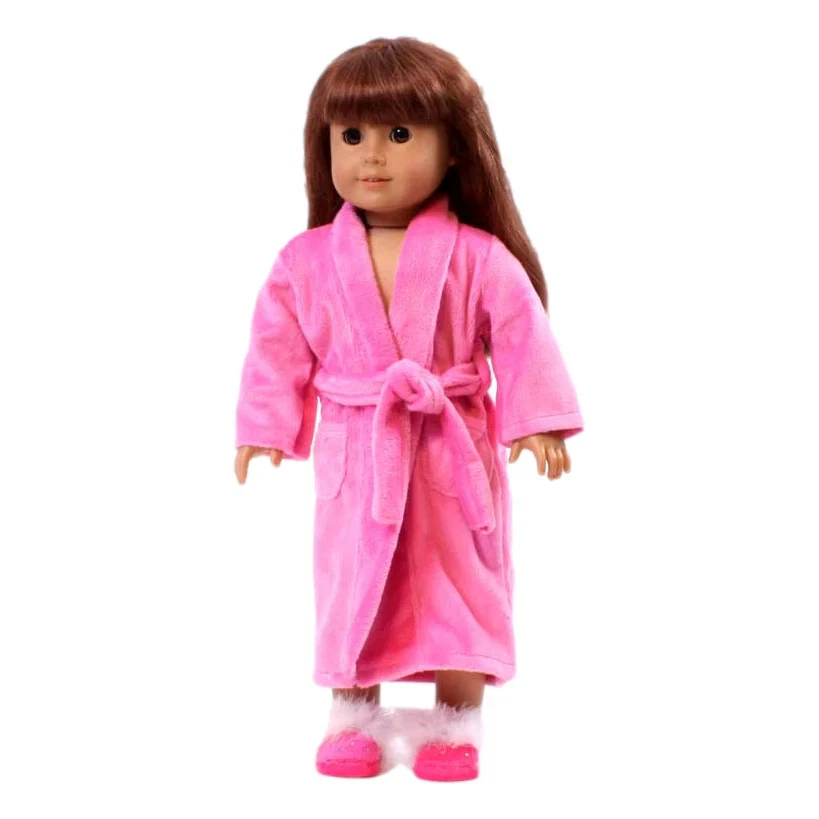 EVEREIGHTEEN Hot Pink Bathrobe 18" Doll Clothes For American Girl Dolls