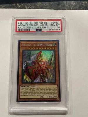2021 YU-GI-OH! KING'S COURT  KICO-EN001 THE WINGED DRAGON RA ULTRA PSA 10 1st ED - Image 1 of 2