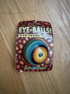 Club Earth Eye Balls! RARE! Vintage 90s Bouncy Ball Sealed New Hard To Find! - Picture 1 of 2