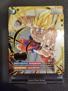 DBS TCG - Son Goku (FP-034) Promo Winner Stamp ENG NM - Picture 1 of 2