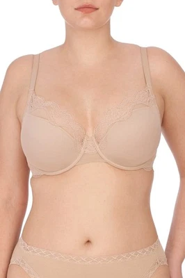 Novo Sutiã Feminino NATORI 741199 Café Elusivo Ajuste Completo Tamanho 34G - Imagem 1 de 4