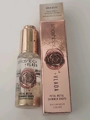 Smashbox + Vlada Petal Metal Shimmer Drops 0.34 oz #GOLD GLITZ New In Box - Image 1 of 4