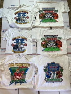 Vintage NFL SUPER BOWL T-Shirt Lot - Super Bowl XX, XXIII,XXII - 1986 1988 1989 - Bild 1 von 14