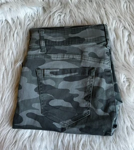 Neu ohne Etikett Democracy Damengröße 6 tarnfarbene Cargohose "Ab" Tech Stretch mittelhoher Bund skinny - Bild 1 von 3